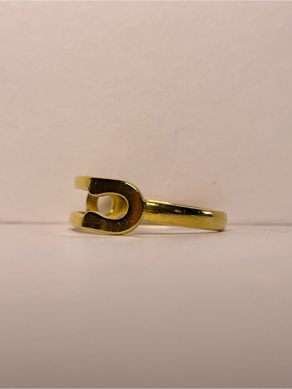 Gold Paperclip Ring - Picture 3 of 6